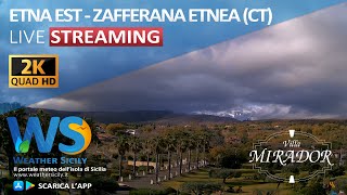 🔴 Zafferana Etnea Etna est live webcam  Panoramica da Villa Mirador [upl. by Stephanie]