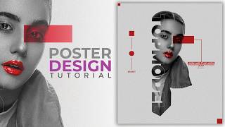 Poster Design  Masking in Photoshop  Photoshop Tutorial [upl. by Nauqas]