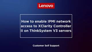 How to enable IPMI network access to XClarity Controller 2 [upl. by Best]