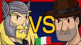 THOR vs INDIANA JONES canzone di THE BIG BANG THEORY animata in italiano [upl. by Burrows]