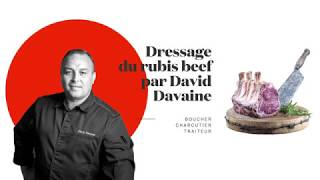 Dressage de la tomate farcie au tartare de boeuf de David Davaine [upl. by Butcher]