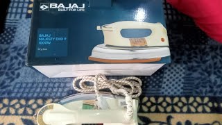 Best iron under 1000  Bajaj majesty dhx 9 dry iron  review amp unboxing [upl. by Baugh]