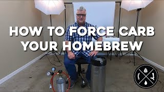 How to Force Carbonate Your Homebrew Beer Using a Keg [upl. by Aicirtel376]