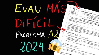 EVAU MATEMATICAS 2024 A2  Madrid  ¿La más difícil 🧐🤔 [upl. by Ellehsram]