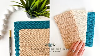 How to Herringbone Double Crochet [upl. by Dietsche361]