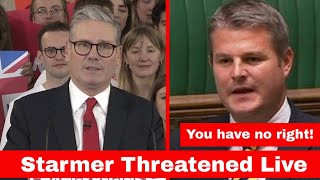 Keir Starmer Threatened Live by Tory for Secret VAT Plans Release [upl. by Lenore]