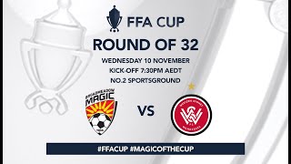 FFA Cup 2021 Broadmeadow Magic v Western Sydney Wanderers [upl. by Nellaf204]