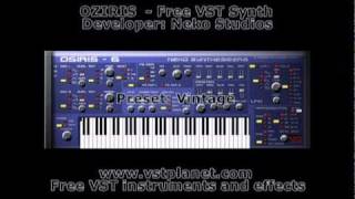 OSIRIS 6  Free VST synth  vstplanetcom [upl. by Pontias]