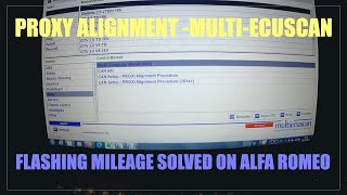 Flashing mileage on Alfa Romeo Giulietta SOLVED  Proxy allignment using multiecuscan Fiat [upl. by Wadleigh]