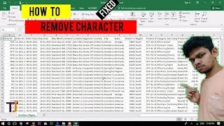 How to remove character from excel sheet [upl. by Lhamaj]