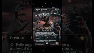 MTG Foundations Card Preview  Abyssal Harvester MTGShorts [upl. by Nalyorf]