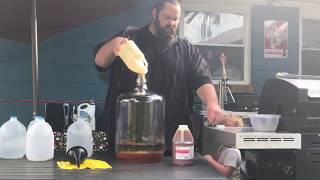 How to make Mead  Quick 30 day mead from honey water and yeast [upl. by Alisia]