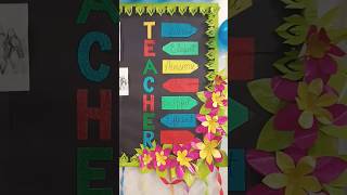 Teachers dayPlanner board decoration❤️🥰song craft art decoration like music [upl. by Einnig]