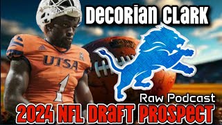 Detroit Lions Draft News amp Rumors 2024 NFL Draft Prospect WR Decorian Clark [upl. by Romeu]