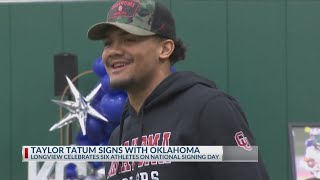 Longviews Taylor Tatum signs with Oklahoma [upl. by Areta302]