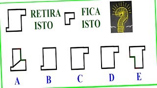 Raciocínio Lógico Sequência Formação Figura Psicotécnico QI Quociente de Inteligência Detran Concurs [upl. by Wittie846]