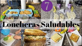 7 ideas de LONCHERAS SALUDABLES para niños 🥗 Loncheras nutritivas 🥪 refrigerio saludable 🌮 lunch [upl. by Nnaarual]