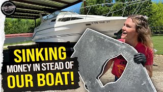 Our BIG BROKEN Boat getting a NEW Transom [upl. by Eenat]