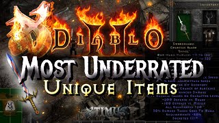 10 Most Underrated Unique Items  Diablo 2 Resurrected [upl. by Gulick]