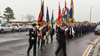 Morecambe Remembrance Parade amp Service 101124 [upl. by Munro]