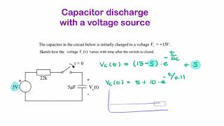 Discharging a capacitor with a voltage source [upl. by Fife956]