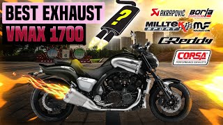 Yamaha VMAX 1700 Exhaust Sound🔥DAMDelkevicDominatorHindleVoodooMaxflow [upl. by Ramahs]