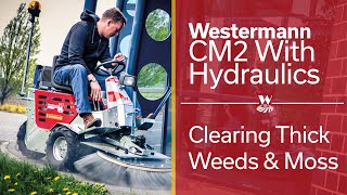 Thick Weed and Moss Removal with the Westermann CM2 [upl. by Rezzani]