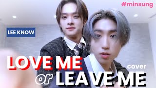 minsung Love me or Leave me FMV lee know cover [upl. by Kilbride838]