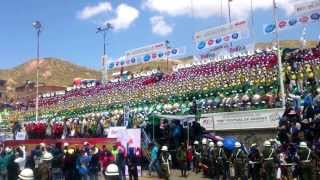 Festival de bandas 2014  6000 músicos junto a Los Kjarkas Bolivia [upl. by Yrag558]