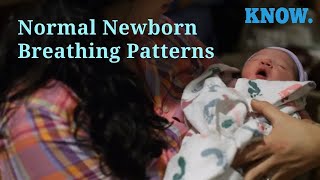 Normal Newborn Breathing Patterns [upl. by Alleynad]