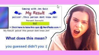 I FAILED THE GAMINGWITHJEN QUIZ [upl. by Haissem980]