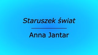 Staruszek świat  Anna Jantar karaoke cover [upl. by Delphine]