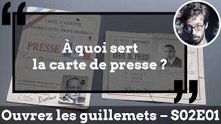 Usul À quoi sert la carte de presse [upl. by Steffane]