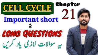 Cell cycle chapter 21 class 12 biology  Important short and long questions 2024 exam [upl. by Ferwerda]