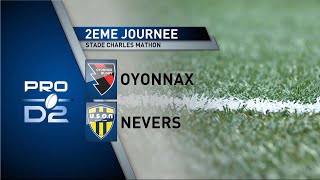 J2 PRO D2  OYONNAX vs NEVERS  Le match en bref [upl. by Nashom169]