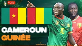 🔴🇨🇲🇬🇳 CAMEROUN  GUINEE LIVE  🚨LES LIONS INDOMPTABLES FACE AU SYLI NATIONAL  CAN 2024  CAN 2023 [upl. by Acinet206]