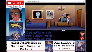 Maniac Mansion Deluxe  Walkthrough  Install Radio Tube  20181105 [upl. by Eenaj]