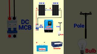 Hybrid Solar System Kya Hota Hai  Hybrid Solar Charger Ka Connection Kaise Karen shorts solar [upl. by Nuahsor688]