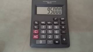 How to calculate percentage on calculator using percentage button [upl. by Gabriell]