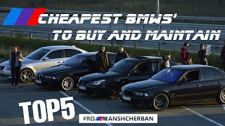 TOP 5 CHEAPEST BMWs TO BUY AND MAINTAIN [upl. by Chew]