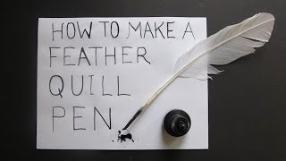 How to make a feather quill pen [upl. by Kennard786]