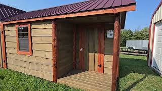 Wow live edge Cabin 10x22 with a corner porch [upl. by End134]