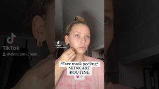 Satisfying face mask peel😍 skincare facemask satisfying [upl. by Razec]