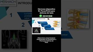 ❤️👏Hermosa diapositiva en power point para defensa de tesis de medicina shorts short powerpoint [upl. by Zucker]