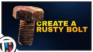 Blender Tutorial  How to create a Rusty Bolt [upl. by Garmaise]