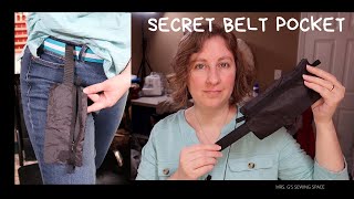 KEEP YOUR MONEY SAFE  Secret Belt Pocket  Tutorial [upl. by Zaragoza]