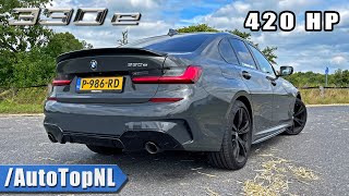 420HP BMW 330e G20  REVIEW on AUTOBAHN NO SPEED LIMIT by AutoTopNL [upl. by Reivazx900]