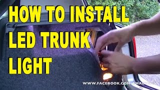 How to Install LED Strip light in to your Boot \ Trunk [upl. by Elleira]