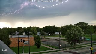 20240613 timelapse Salina River Festival Storm RoofCam [upl. by Tnahs233]