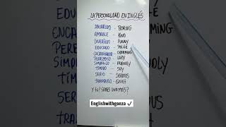 Personalidades en inglés [upl. by Lalla]